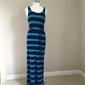 Lucky Brand Sleeveless Racerback Striped Maxi - XS